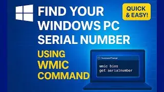 How To Get PC Serial Number in Seconds Using WMIC Command 