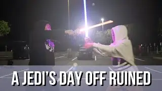 A Jedi's Day Off Ruined | Lightsaber Duel