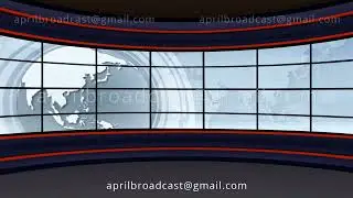 News TV Studio Set 100 - Virtual Green Screen Background Loop