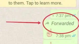 How To Disable Whatsapp Forwarded Message | whatsapp message forward || whatsapp || forward |