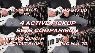 Tesla AH-5 active vs EMG 81/60 vs EMG Hot 70 vs Seymour Duncan Blackout AHB-1