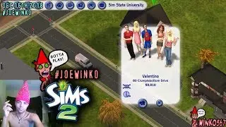 College Party of 5 | Sims 2 Livestream (Dec 16th 2018) | Joe Winko