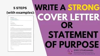 How to write a cover letter for a job application (Step-by-step with examples+ Statement of Purpose)