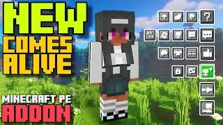 👨‍👩‍👧‍👦COMES ALIVE ADDON for BEDROCK | MINECRAFT PE 1.21 #addons