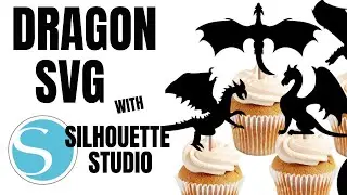 Free Dragon SVG Cupcake Toppers: Step-by-Step Tutorial for Silhouette Studio! 🐉🧁