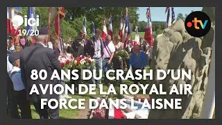 80 ans du crash d’un avion de la Royal Air Force à Cugny, dans l'Aisne
