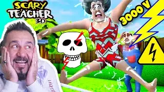 KIZGIN ÖĞRETMENE 3000 VOLT ELEKTRİK ŞAKASI! | (sesegel çocuk) SCARY TEACHER 3D OYNUYORUZ!