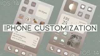 Aesthetic iPhone Customization with iOS 14 | shortcuts + widgets
