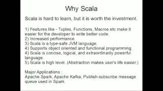 A-One Tutors - What is Scala ? and Why Scala (In English)