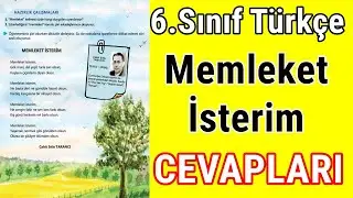 6. Sınıf Memleket İsterim Cevapları (MEB Yay. 2023-2024)