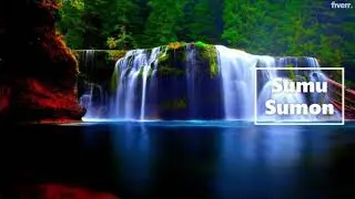 Create relaxing waterfall sound, water sound for you - Best Lyric & Music Videos service