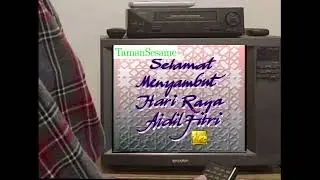 Retrospective on Malaysia RTM TV2 continuity [12 March 1994] (Selamat Hari Raya + Safe driving PSA)