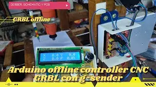 ⚡ Arduino offline controller CNC GRBL with g-sender for offline control and management with microSD