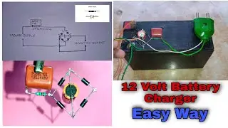 How to Make 12 Volt Battery Charger WithOut Transformer | Car Battery Charger | Bike Battery Charger