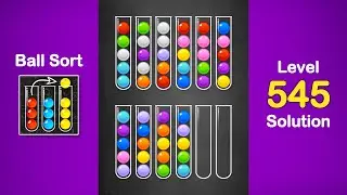 Ball Sort Puzzle Solution Level 545