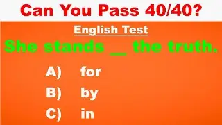 English Grammar Test ✍️ CAN YOU PASS 40/40? | 