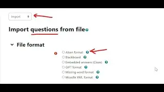 How to upload import Bulk Questions in Quiz #moodle Tutorial Learning Management System LMS