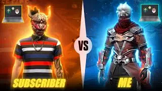 Free fire 1vs1 gameplay || free fire 1vs 1 play with subscriber || play in government laptop