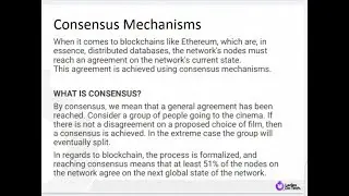 W3L X  SCA Bootcamp  - Consensus Mechanisms