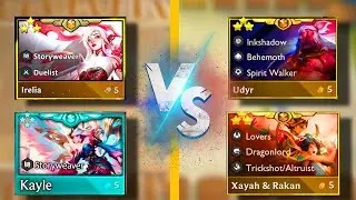 Epic Clash: Kayle 4-Star & Irelia 3-Star vs Rakan & Udyr 3-Star in TFT Set 11! ⚔️✨