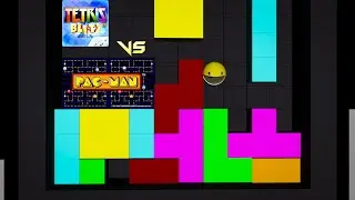 Pacman in Tetris World | Pacmna vs Tetris | Pacman 3D in Tetris 3D Animation | Rkimagination