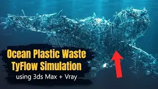 How to make a Sea Turtle with Tyflow + Vray 5 - 3ds Max Tutorial - Breakdown Tutorial