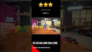 RC Car Balloon Character with Bricks Wall #rccar #challenge #balloons