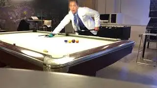 Swerve the Cue Ball - CRAZY fun shot to watch
