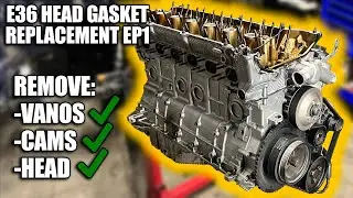 E36 Head Removal Without Specialty Tools | M52 Head Gasket Replacement Ep. 1