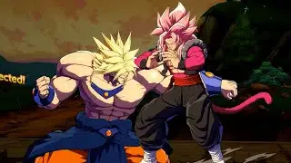[DBFZ] SSJ4 Gogeta teaches Z Bully how to read books properly