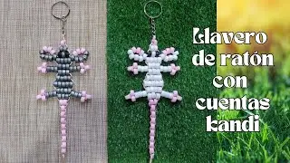 Paso a paso de Ratoncito realizado con Chaquiras o Cuentas Kandi!♡ Manualidades hechas con amor!♡