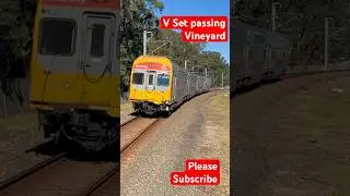 V Set passing Vineyard #shorts #train #subscribe #railway #sydneytrains #viral #railroad #vset