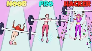 NOOB vs PRO vs HACKER in Barbell Girl.