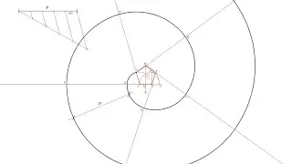 How to draw a involute of a pentagon