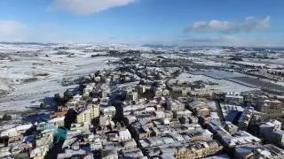NEVE SICILIA CAMPOBELLO DI LICATA AGRIGENTO RIPRESE DRONE 07/01/2017