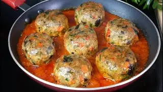 Better than meat. Flavor bomb! Baked eggplant meatballs will drive everyone crazy! Vegan. Zucchini