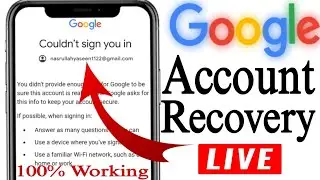 google account recovery || could sign you in google || forgot gmail password and recovery email
