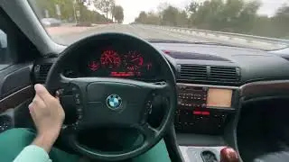 BMW 740iL 2000 E38 - Acceleration Driving Video