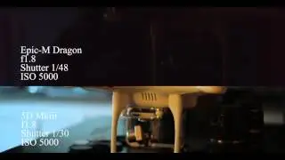 Red Epic Dragon Motion mount vs Canon 5D Mkiii