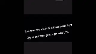 “Turn the comments into a kindergarten fight” I will give you a heart. #shorts #kindergarten