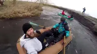 вдоль Мариуполя  (на каяках по реке к морю) дикий сплав )))