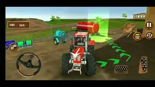 WATER IN खेत | TRACTOR farming game | Level6