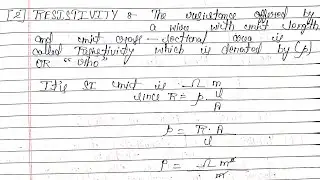 Resistivity....