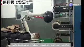 Robot Grinding Machine for Motocycle Helmet