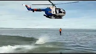 LATIHAN BERSAMA FREE JUMP HELI BASARNAS, BRIMOB DAN POLAIRUD