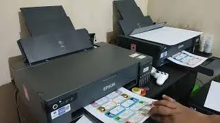 PRINT GLOSSY NAME LABEL STICKERS ON THE EPSON L18050 AND L11050 PRINTER, HERE ARE THE RESULTS