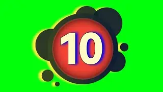 10 Second Timer Green Screen 🕰️ 10 Second Countdown Green  Screen ⏰ 10 Sec Interval Clock Timer