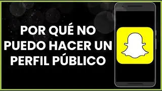 Por qué no puedo hacer un perfil público en Snapchat !