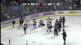 DENNIS SEIDENBERG Saves the puck from going into the net Bruins VS TAMPA GAME 6