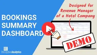 Bookings Summary Dashboard For Revenue Manager | Full Demo | Hotel Company | Utilization Dashboard